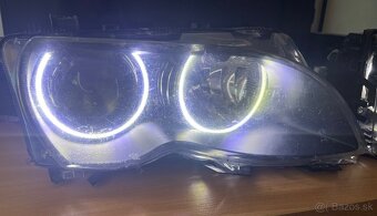 BMW e46 fl Bi-xenon svetlá s angels eyes - 2