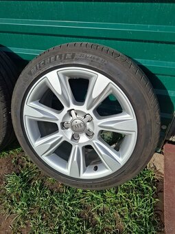 Elektrony audi Ronal 5x112 R17+pneumatiky 6mm Michelin letné - 2