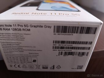 Predám xiaomi redmi note 11pro 5G - 2