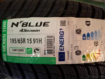 Celoročné pneu (nove) Nexen N'blue 4Season 195/65 R15 91H - 2
