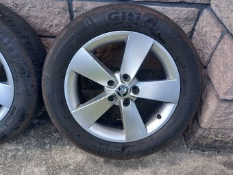 Predám 17" Al disky Škoda Karoq + letné pneu 225/55R17 - 2