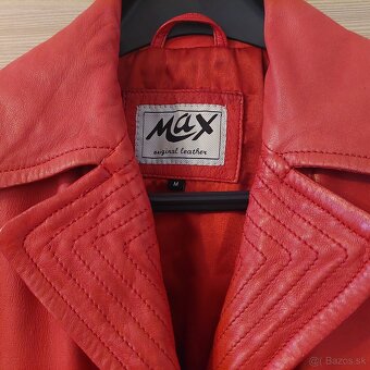 Predám dámsku predĺženú koženú bundu - 2