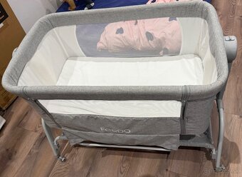 FEEDO Postieľka polohovateľná s funkciou kolísky Swing - 2