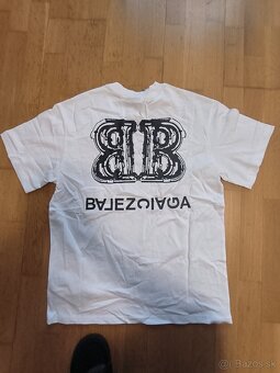 Tricko Balenciaga Veľkosť M Biele - 2