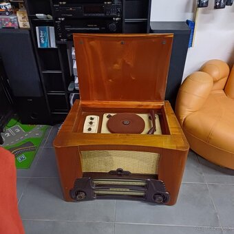 Tesla Tábor 2 – rádio + gramofón, neodskúšané - 2