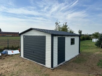 Plechová garáž 4x5m - 2