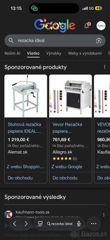 Stohová rezačka papiera IDEAL 4305 - 2