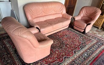 Luxusní italská kožená sedací souprava 3+1+1, 5252 - 2