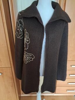 dámsky hnedý kabát - 2