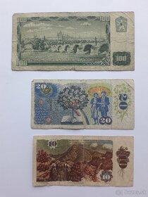 Československé bankovky - používané - 2