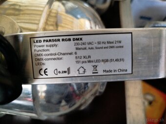 Predám reflektory LED PAR-56 RGB - 2