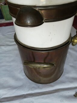 stary porcelanovo medeny samovar - 2