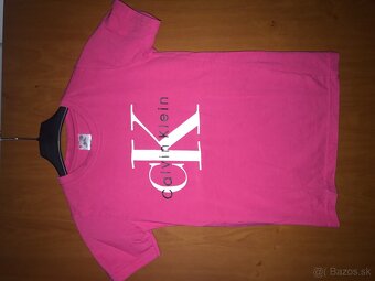 NOVE CALVIN KLEIN fuksia damske tricko S - 2