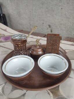 Medený set na kávu 40€ - 2