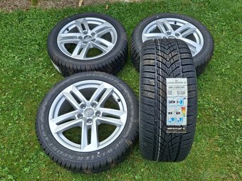 17" ALU orig AUDI 5x112 + zimné 225/50 r17 Dunlop NOVÁ SADA - 2