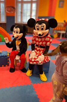 Maskot Kostým Mickey Minie Mouse - 2
