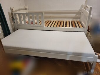 Detská posteľ s výsuvnou prístelkou s matracom - 2