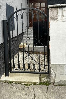 Kovaná dvojkrídlová brána + bránička - 2