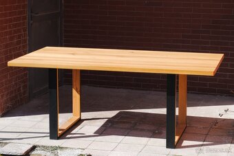 Nový dubový masívny stôl - 2