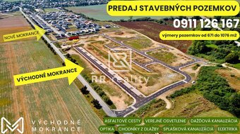 Stavebný pozemok so všetkými IS - VÝCHODNÉ MOKRANCE, 658m2 - 2