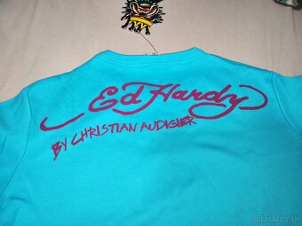 Nové nenosené modré tričko E.Hard. - 2