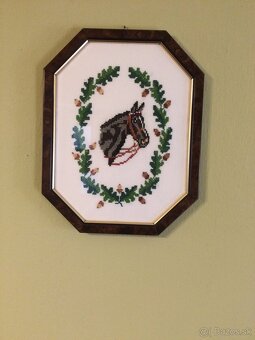 Gobelin ručne vyšívané obrazy- 2ks - 2