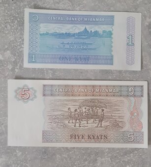 MYANMAR unc bankovky - 2