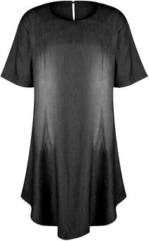 Letné šedočierne dámske šaty, L/XL,XL/2XL - 2