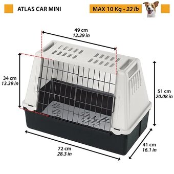 Prepravka pre psíka Ferplast Atlas car 100 - 2