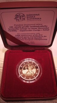 2€ proof - 100. výročie majstrovstiev Európy v hokeji - 2