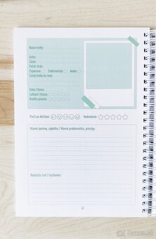 Nový Knižný diár zápisník pre knihomoľov 180 str. Dream&live - 2