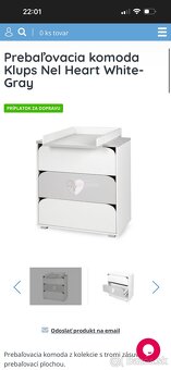 Prebalovacia skrinka s postielkou - 2