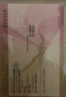 Predám brokovú dvojku ZB - 2