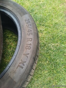 255/45 r18 letné pneumatiky ,Continental - 2