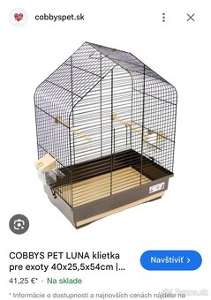 COBBYS PET LUNA klietka pre exoty 40x25,5x54cm - 2