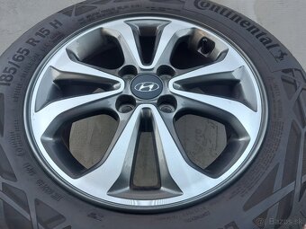 6x15 4x100 r15 et47 - letné komplety original HYUNDAI I20 - 2