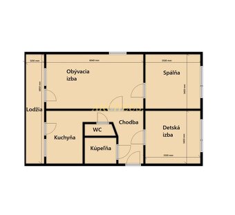 3 IZBOVÝ SLNEČNÝ BYT S LODŽIOU, 67 m², MODRA, DRUŽSTEVNÁ UL. - 2