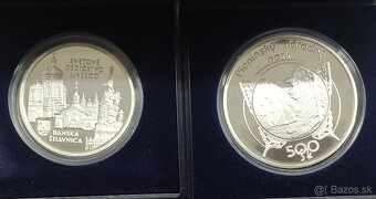 Strieborné mince v proof kvalite - 2