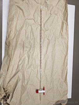 Byreta 10 ml, priamy kohútik PTFE, trieda A - 2