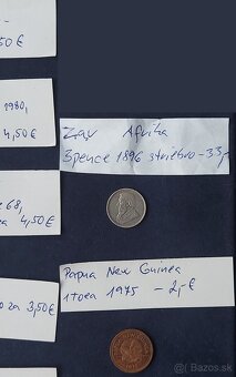 Zbierka mincí - rôzne svet mince - Afrika, Ázia,EU a Ostrovy - 2