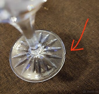 6 ks poháre Bohemia krystal - 2