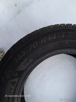 165/70 r14 zimne pneu 5mm - 2
