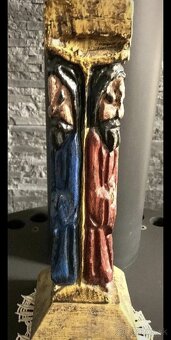 Starý drevený svietnik - 2