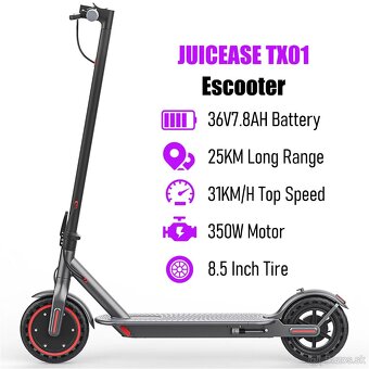 Elektrická kolobežka JUICASE TX01 - 2