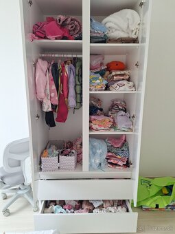 Detská drevená skriňa 90x200 - 2
