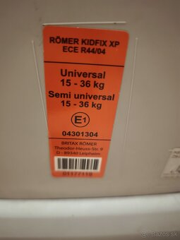 Autosedačka Britax Römer do 36 kg s isofix - 2