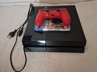 PS4 FAT 500GB+DUALSHOCK 4+WATCH DOGS CZ - 2