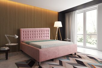 Čalúnená elegantná posteľ 180x200 - 2