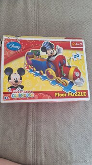 1. Puzzle velke Mickey mause, mc quenn, drevené - 2