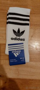 Ponožky po 2€ par adidas velkost 40-45 Biele vysoké - 2